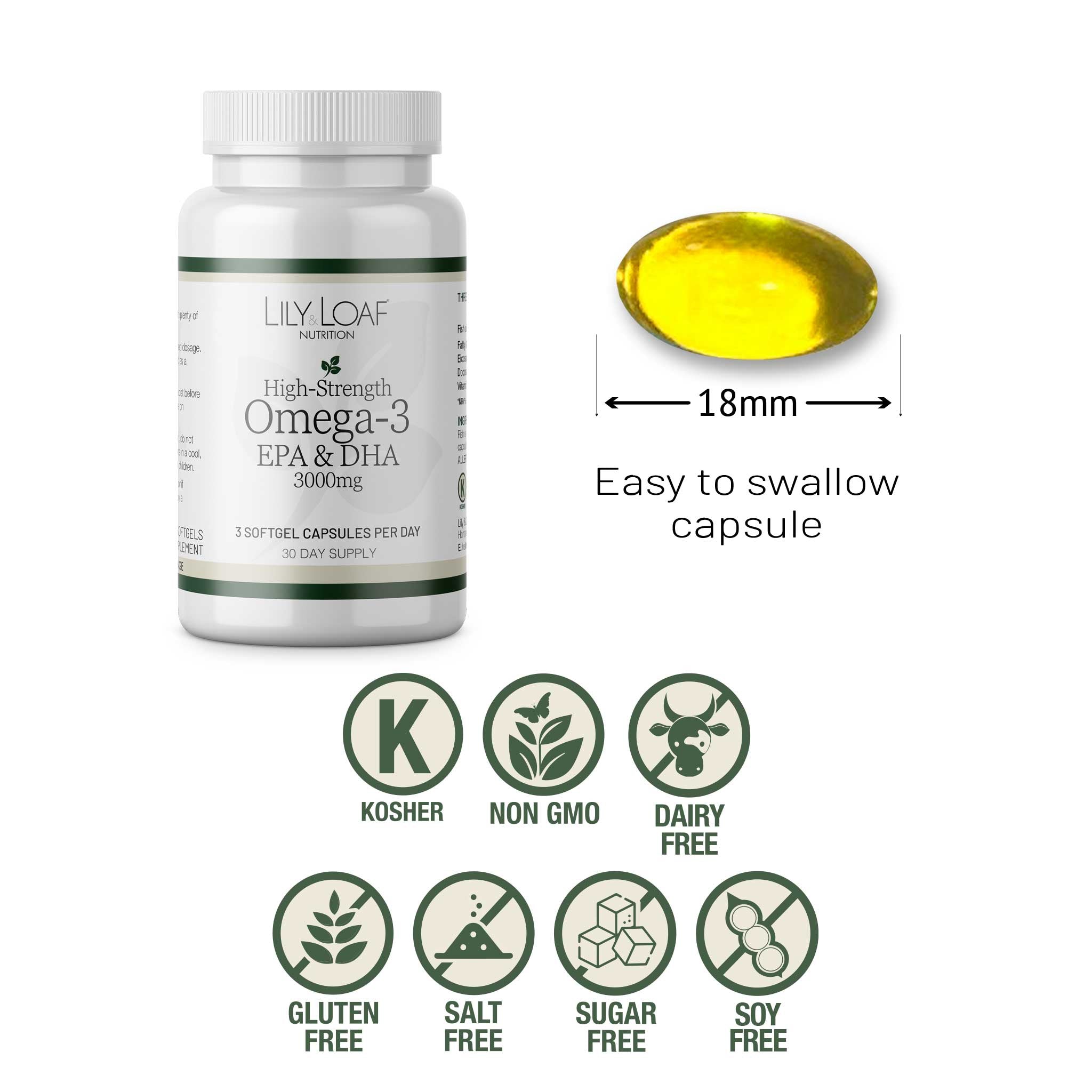 High-Strength Omega-3 EPA & DHA 3000mg