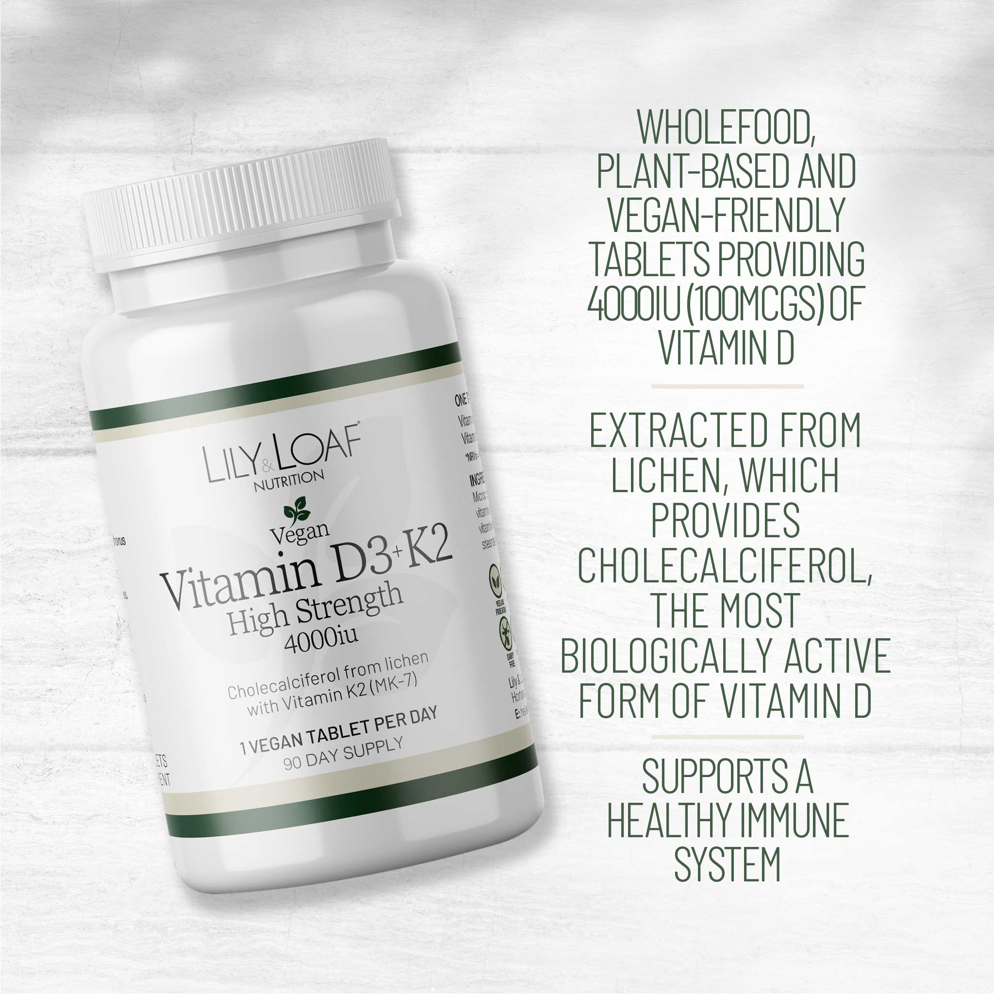 Vitamin D3 + K2 High Strength