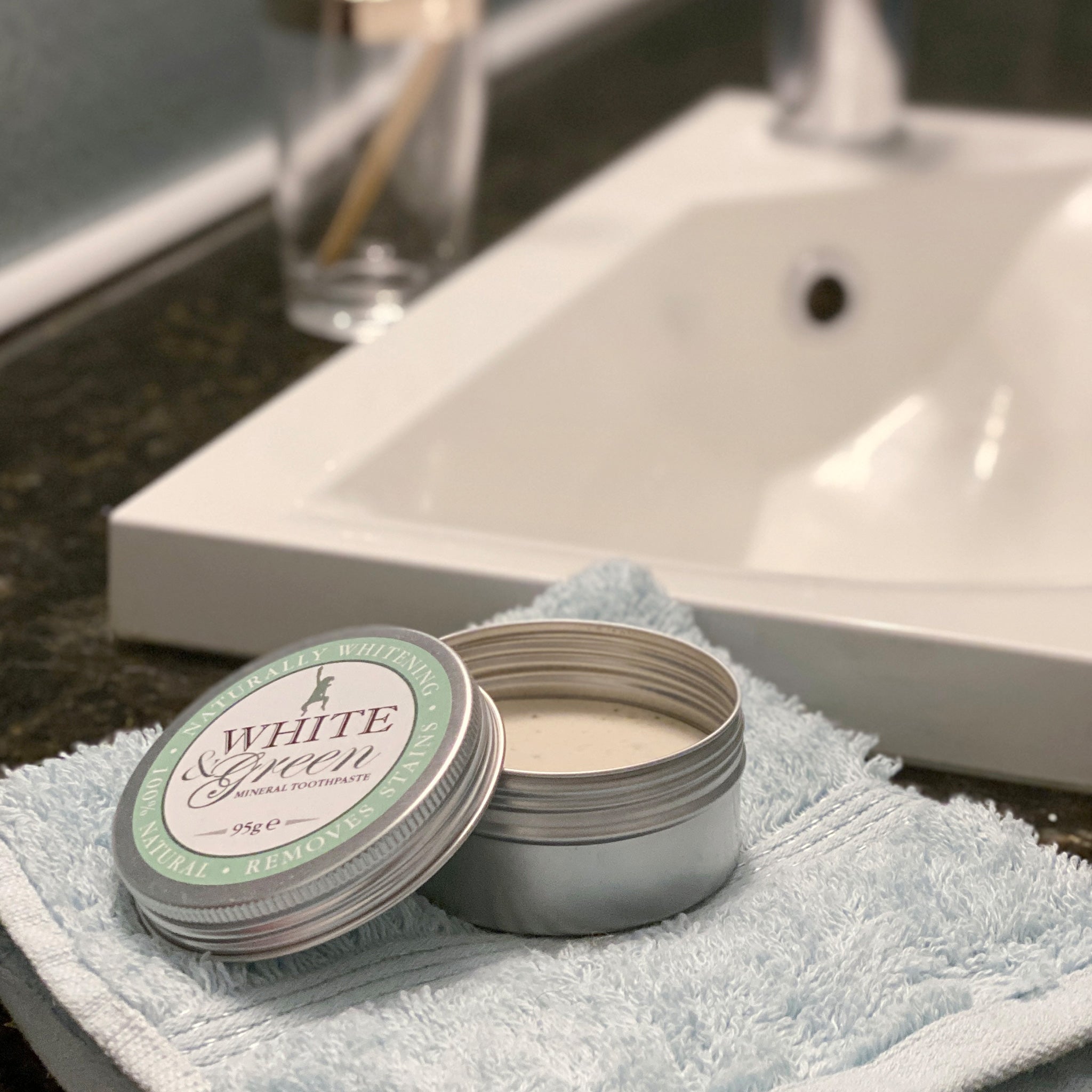 White & Green Mineral Toothpaste